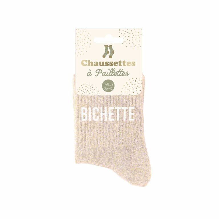 chaussettes a paillettes bichette
